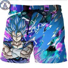 3D Drangon Ball Z печатные пляжные шорты Плавки летние быстросохнущие пляжные шорты пляжная одежда мужские брендовые шорты с карманами 6XL