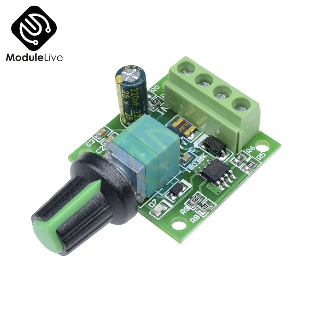 

2A Motor Speed Switch Controller PWM Adjustable 1803BK+self-recovery Fuse Voltage DC 1.8V 3V 5V 6V 12V