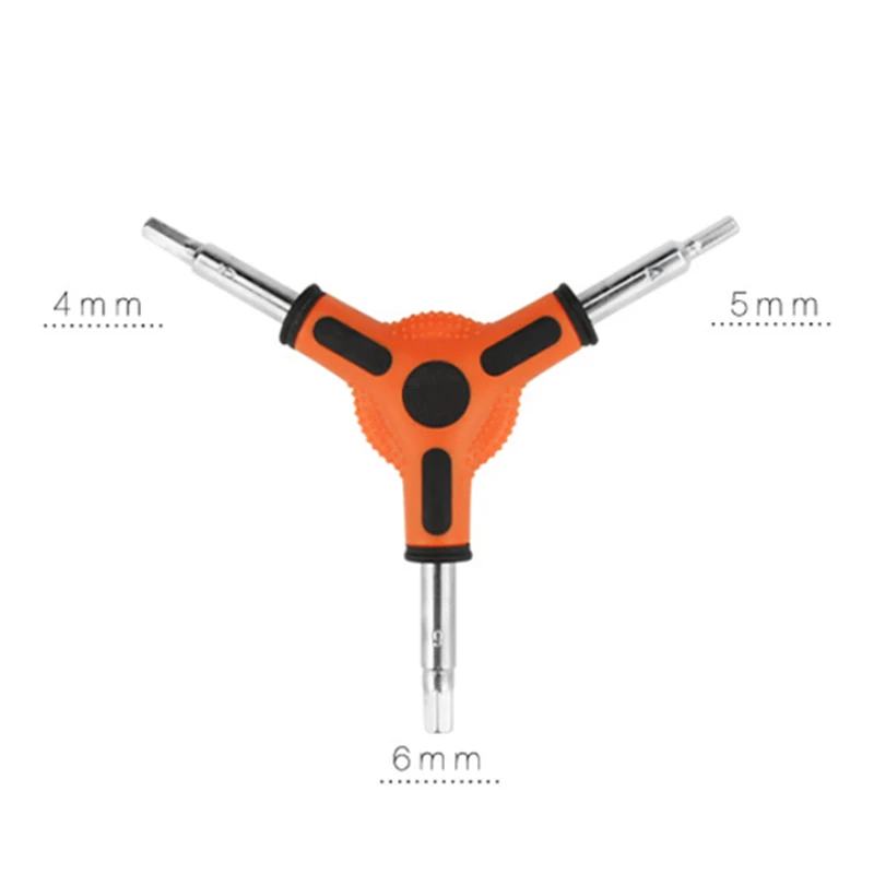 Велосипедный спорт Y-тип шестигранного инсайдерские шестигранный ключ инструмент для гаечных ключей Размер 4/5/6 мм Портативный велосипед