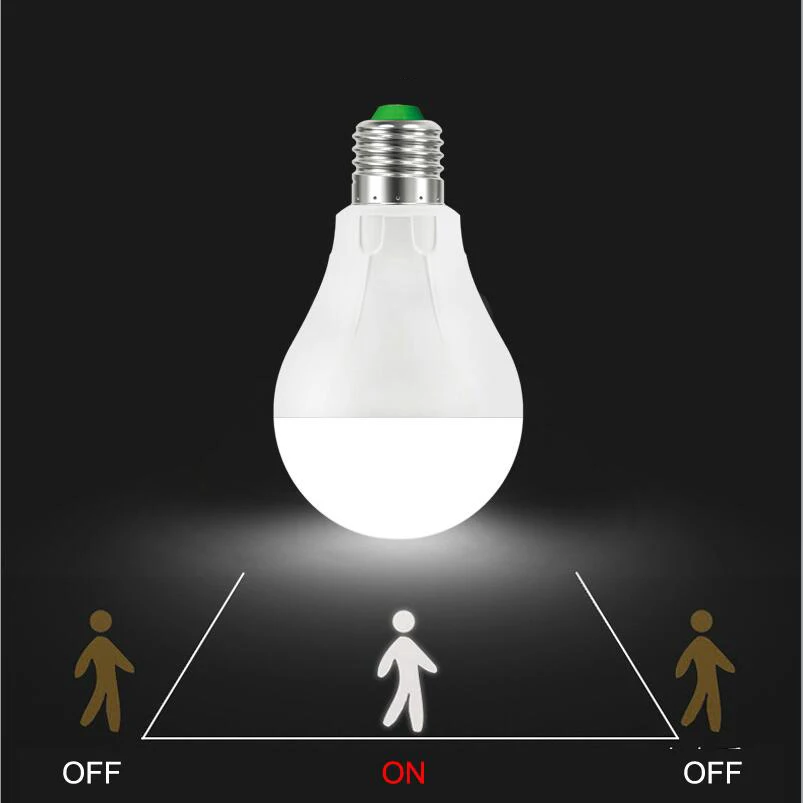 

Led Bulb Radar Motion Sensor Led Lamp E27 4W 7W 9W 220V Automatic A60 A65 Smart Detection Led Infrared Body Energy saving Light