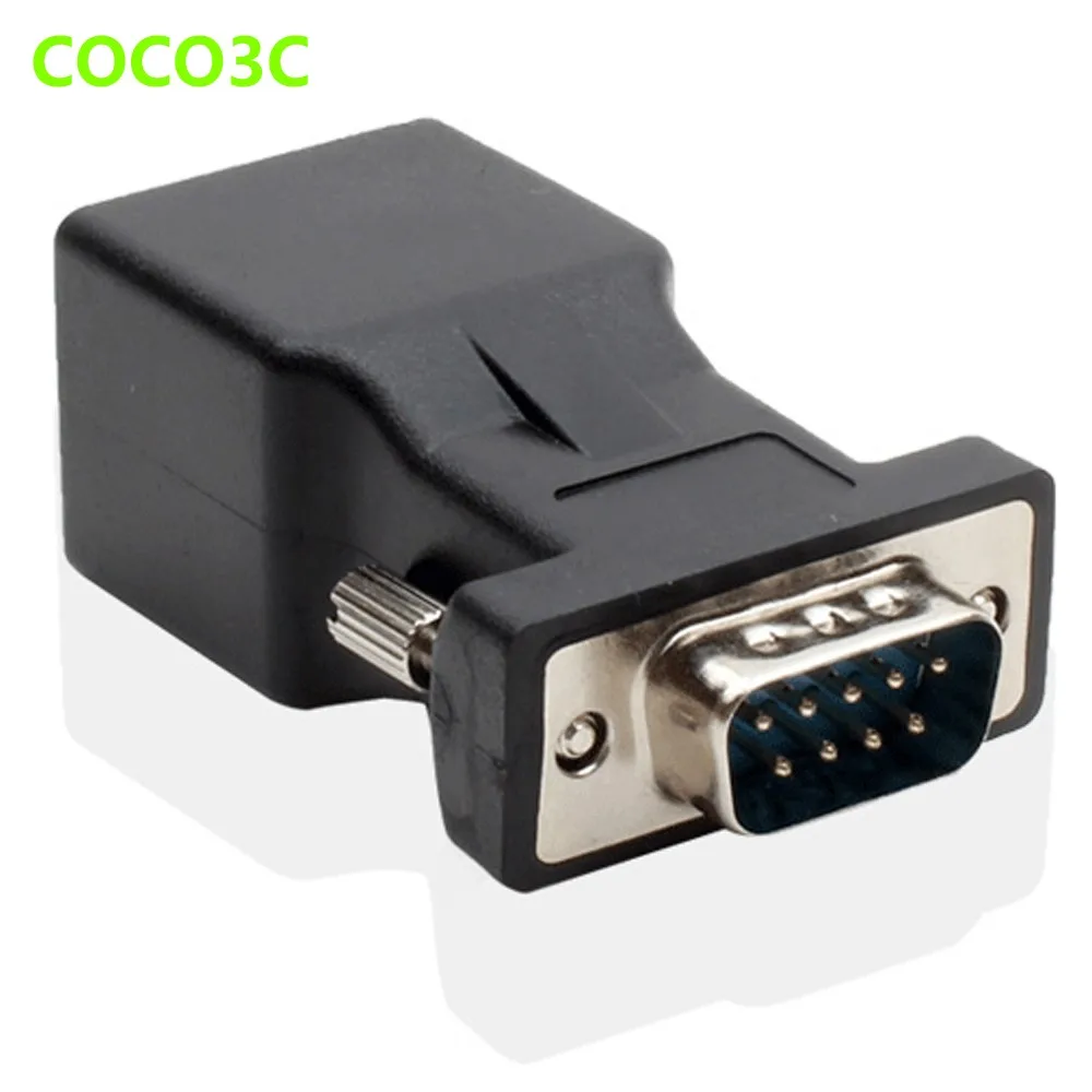 rj45 to rs232 db9 male port adapter card