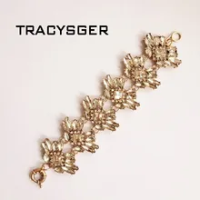 AD-sl20161/милые украшения для девочек/браслет с цветами из кристаллов