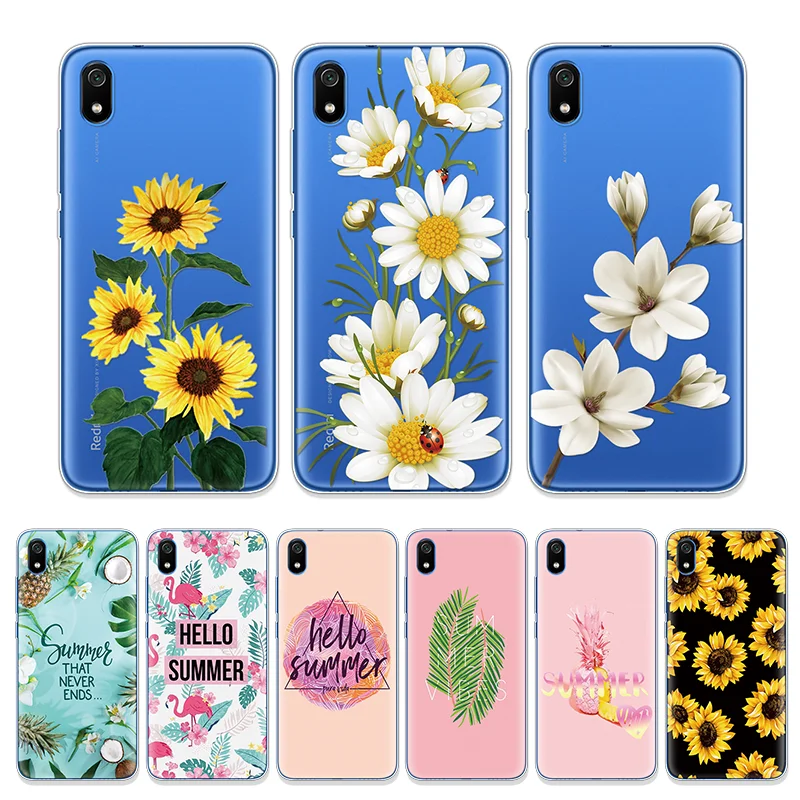 

Summer Sunflower Cover For Xiaomi Redmi K20 Pro Soft Silicone Case For Xiaomi Redmi 7A S2 7 Y3 Go Note 7 Pro 6 Pro 7S Back Shell