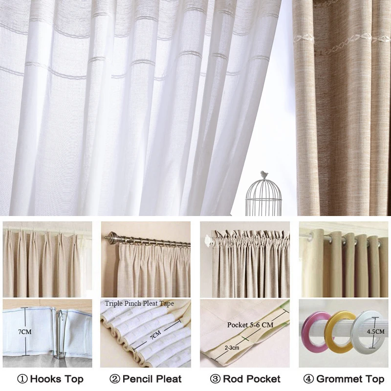 Japan Style Thick Faux Linen Jacquard Curtains for Living Room for Bedroom Window Modern Curtains Made