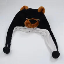 Медведь свиньи, рогатый скот, Овцы Собаки плюшевые шляпы мультфильм бейсболки с животными