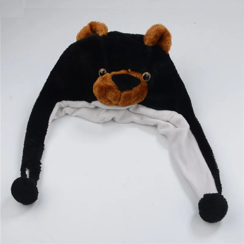 

Bear Pig Cattle Sheep Dog Plush Hat Cartoon Animal Caps