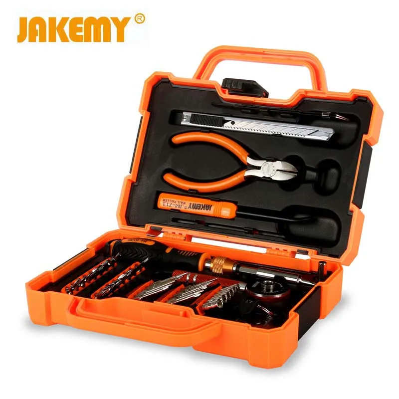 

JAKEMY JM-8146 47 In 1 Multi Function Professional Household Tool Repair Screen Tablet Computer Repair Kit With Ratchet