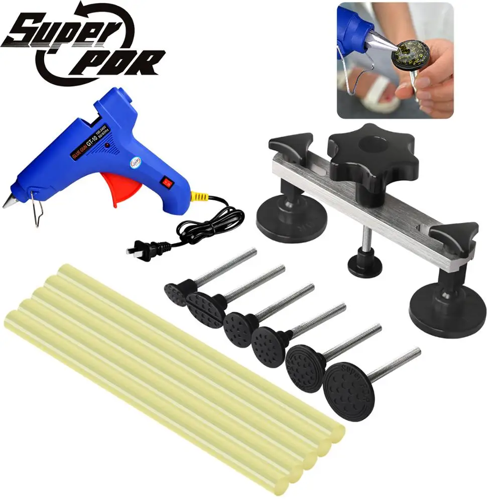 

Super PDR Tools Paintless Dent Repair Tool Auto Car Body Dent Puller Pulling Bridge Hot Melt Glue Sticks For Hot Melt Glue Gun