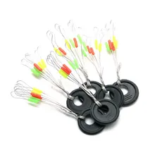 100 Pcs 6 in 1 Size S M L Fishing Bobber Float Space bean Stopper Folat Line Stoppers Bobber Stops