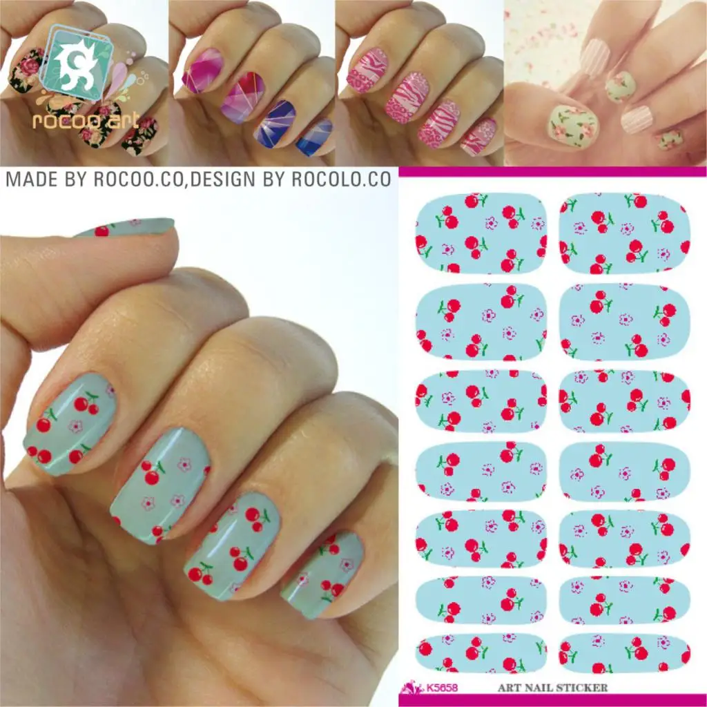 Summer A Brand Manicure Water Transfer Nail Stickers Decals Fruit