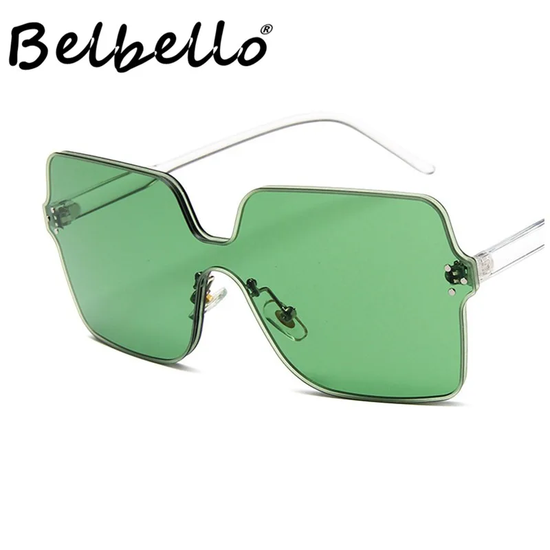

Belbello Acrylic Sunglasses New Fashion Style Women Square Sunglasses Most Popular Trend Sunglasses Men Solid Novelty Sunglasses