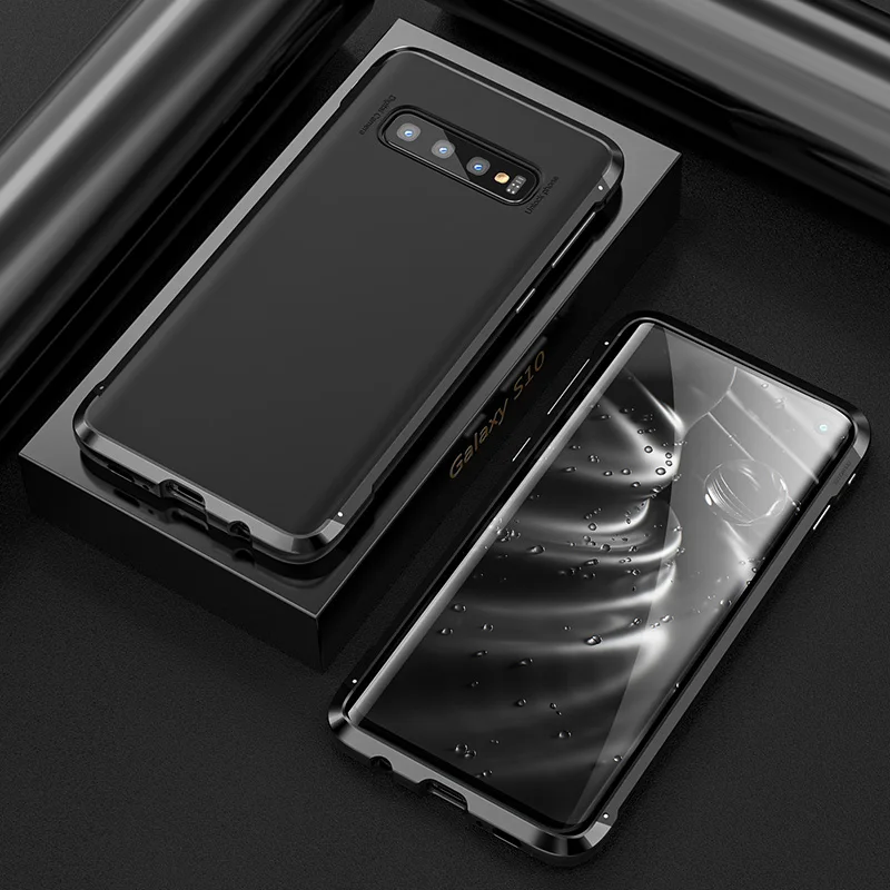 Алюминиевый металлический чехол для samsung Galaxy S10 Plus S 10 чехол с пряжкой гибридная жесткая задняя панель из поликарбоната Coque для Galaxy S10 Plus Fundas