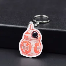 BB8 Keychain 3 Styles Fashion Jewelry Key Chains Stormtrooper darth vader Star Wars Custom made Movie Key Ring FQ1