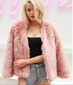 

2017 autumn and winter new fashion high-end fur coat warm solid fox fur jacket large size S-3XL