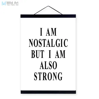 

Modern Black White Motivational Strong Quotes Wooden Framed Canvas Painting Home Decor Wall Art Print Pictures Poster Hanger