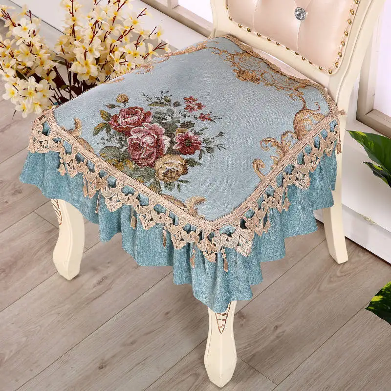 Chair cushion Europe type Chenille fabric Seat Pad Fadeless Non-slip Home Pad Breathable Soft wear-resisting luxury Seat Cushion Chair cushion Europe type Chenille fabric Seat Pad Fadeless Non-slip Home Pad Breathable Soft wear-resisting luxury Seat Cushion