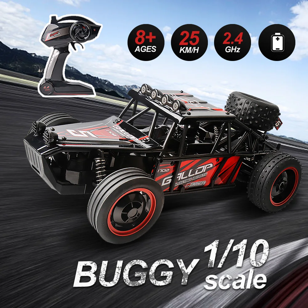 

RC Car 1/10 25km/h High Speed Dune Buggy Scale 2.4Ghz Electric Remote Control Car Radio Controlled Machine RTR toys for boys