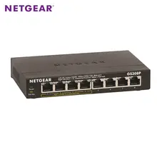 NETGEAR GS308P 8-Port Gigabit Ethernet Ethernet Switch with 4-Ports PoE Ports 1-4 / 15.4W (802.3af) PoE Max Power 53W