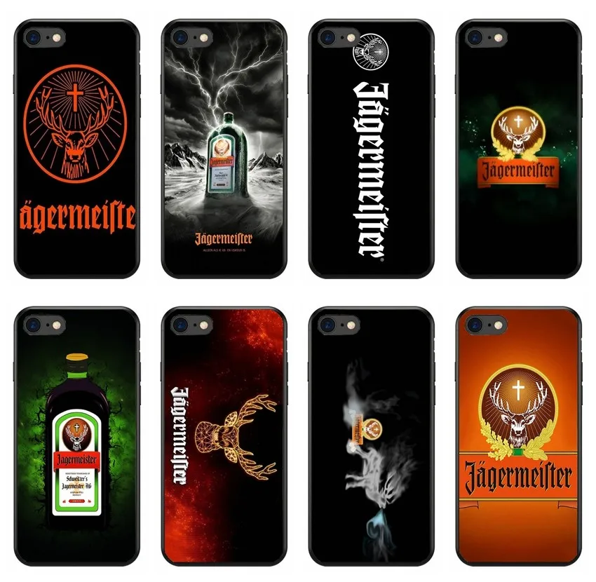 

soft Silicone TPU phone case for iPhone 8 7 6 6S Plus X XS MAX XR 10 5S SE Fashion Jagermeister Beer Cell Phone