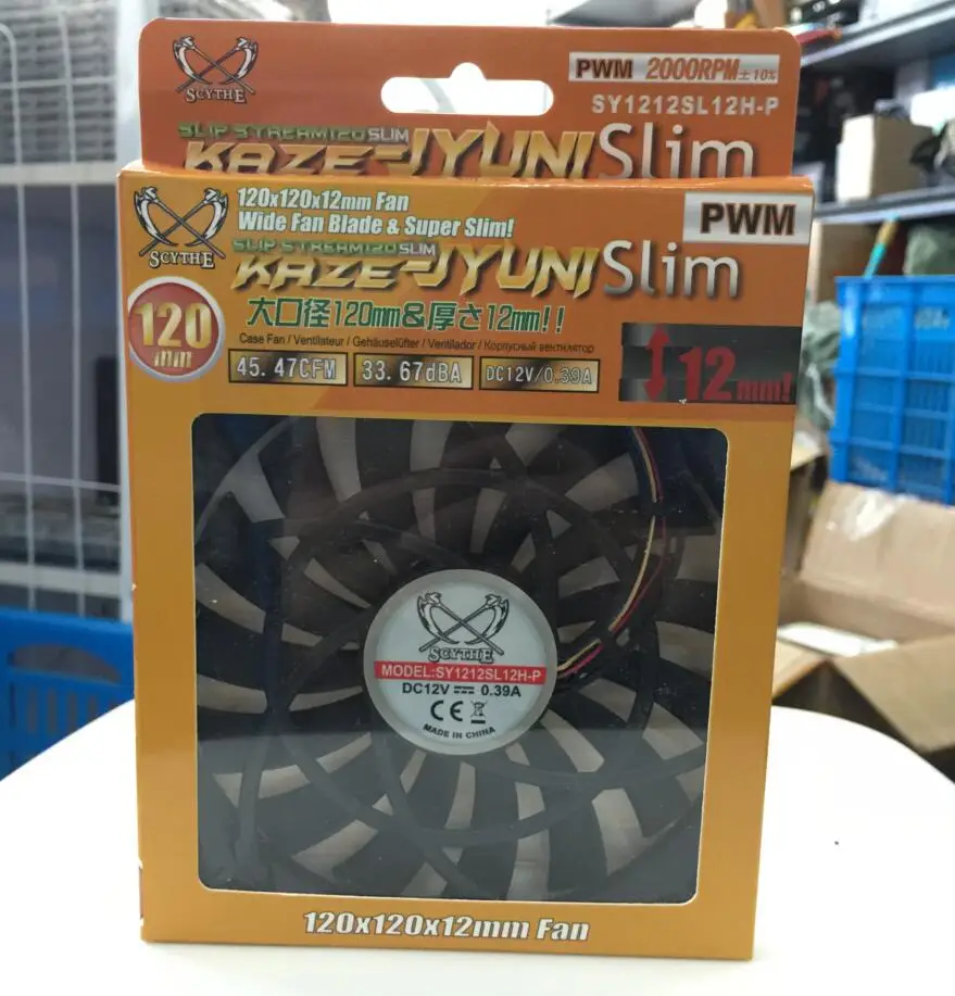 

Scythe SY1212SL 12H-P 12H 2000RPM PWM computer case cooling fan quiet cpu power cooler cooling Computer case. Fan