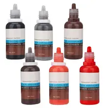 Чернила для татуажа 15 мл/бутылка для бровей губ подводка для глаз пигмент для татуажа перманентные пигментные чернила для микроблейдинга Макияж Косметика Инструмент