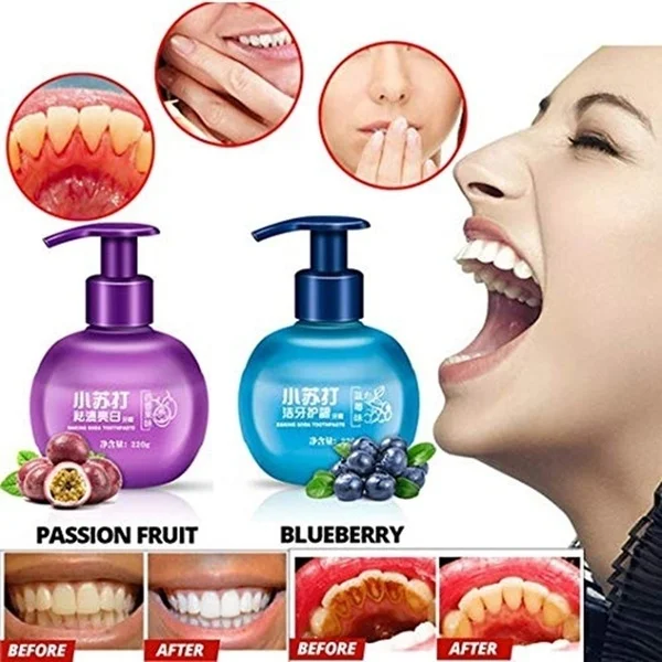 

2019 NEW Different Fruit Flavors Toothpaste, Intensive Stain Removal Whitening Toothpaste Fight Bleeding Gums Toothpaste