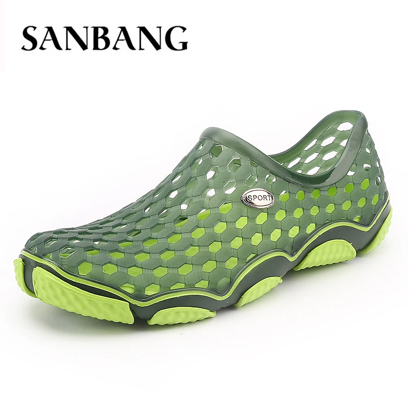 

Water Shoes Aqua Slippers Breathable Beach Shoes Outdoor Aqua Shoes Summer Men's Eva Hole outdoor Sandals Mules Clogs C4
