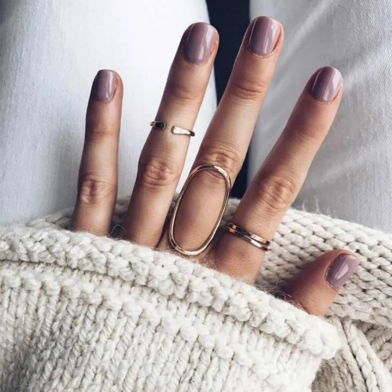 

34 Style Elliptical Elegant Vintage Knuckle Rings for Women Boho Geometric Flower Crystal Ring Set Bohemian Finger Jewelry