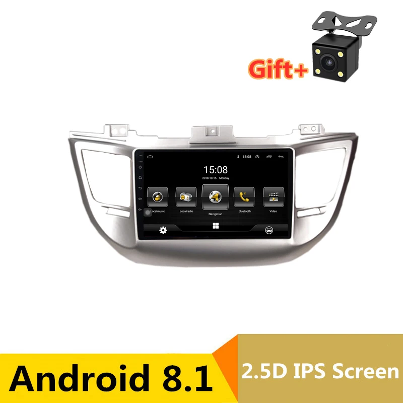 9 &quotAndroid 8 1 автомобильный dvd-плеер gps для hyundai Tucson/IX35 2015 2016 2017 аудио Радио стерео