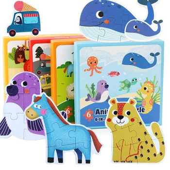

DOLLRYGA Wooden Puzzle Toys For Kids Toddler Toys 2 years Oyuncak Juguetes Girl Gifts Animal Car Pegboard Children Birthday Gift