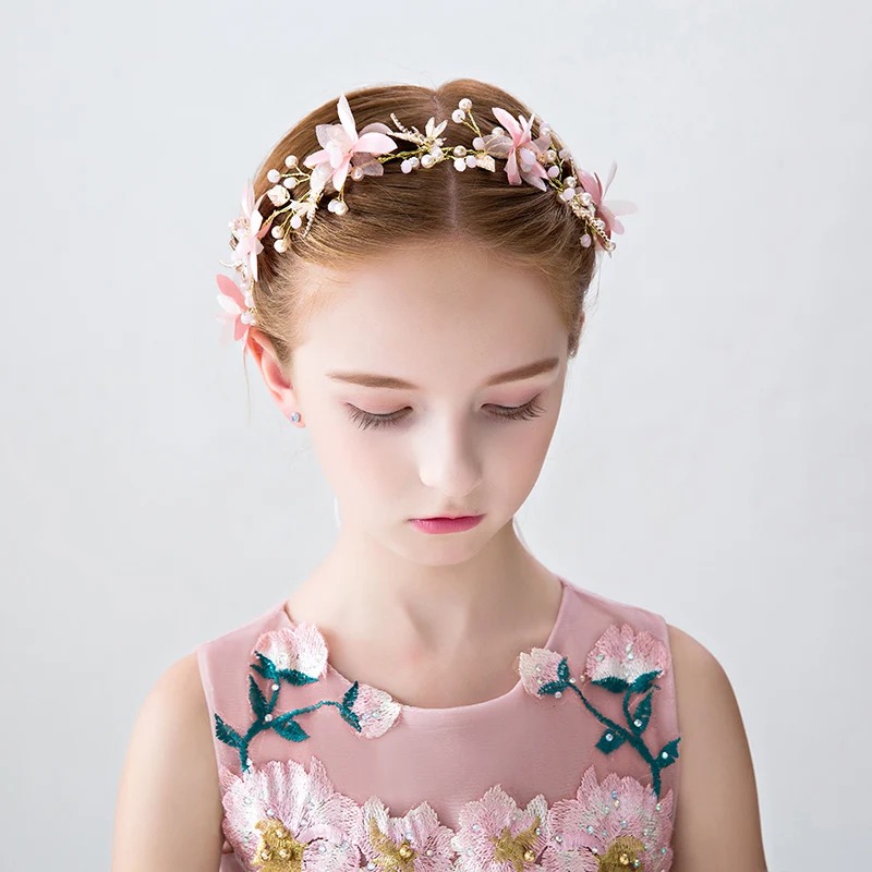 

Gold Color Dragonfly Headband Hair Accessories Handmade Flower Girls Wedding Headpiece Ornametns Teens Birthday Hairwear Gifts