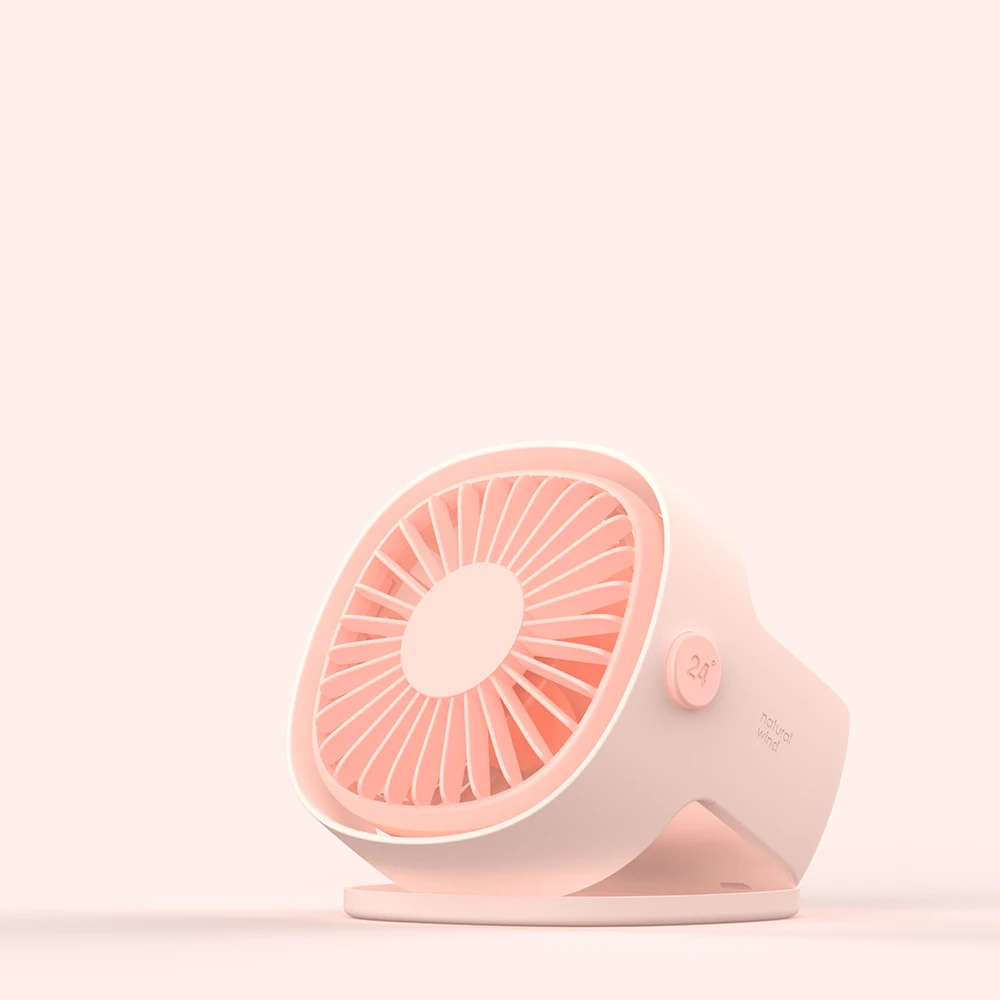 Protable USB Fan-pink-2