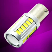 1156 P21W BA15S 1157 BAY15D P21/5 W 33 smd 5630 LED luz de freno de la señal de giro del coche luces traseras luces de estacionamiento automático rojo amarillo