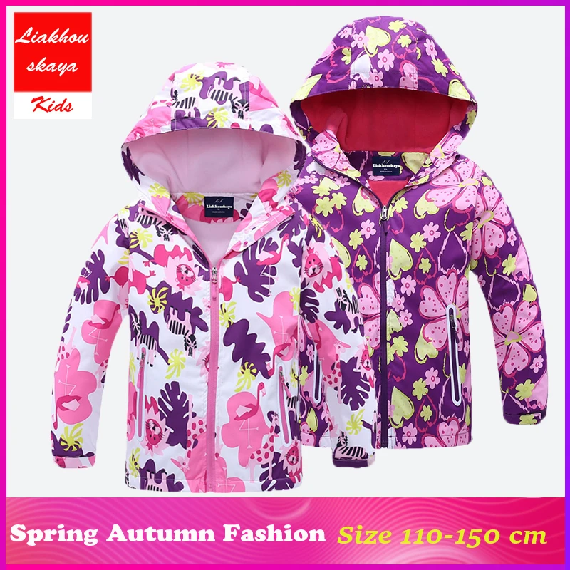 

Liakhouskaya 2018 Children Jacket Coat Girls For 4-15 Winter Autumn Outerwear Kids Polar Fleece Windproof Waterproof Windbreaker
