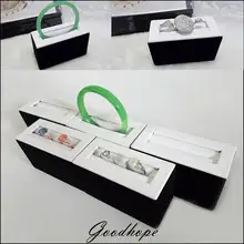 ; 5 штук в партии стойка для ювелирных изделий для кольцевых башня Деревянный держатель Подставка для парные кольца браслет брелок Дисплей счетчик чехол