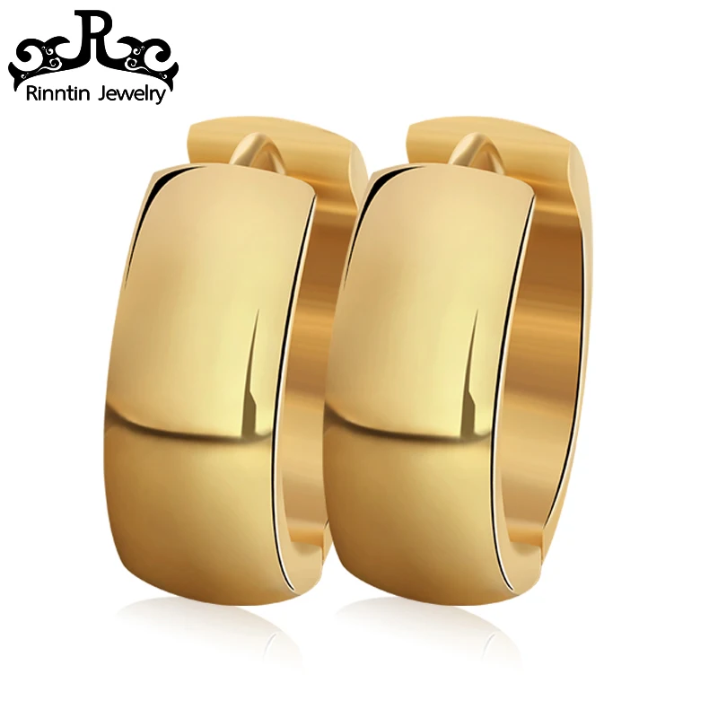 

2019 Rinntin Female Stainless Steel Earrings with Gold-color Pendientes Brincos Earring For Women Fashion Jewelry DGTE11