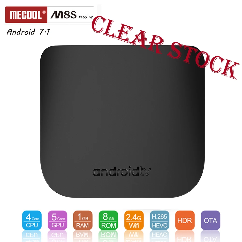 

Clear Stock! Mecool M8S Plus W Android Smart TV BOX Amlogic S905W Quad core Android 7.1 1GB 8GB / 2G 16GB 4K Media Player