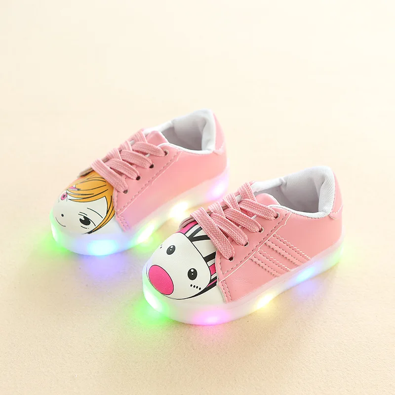

New European cartoon princess lace up children casual shoes breathable cool excellent kids sneakers Lovely boys girls shoes