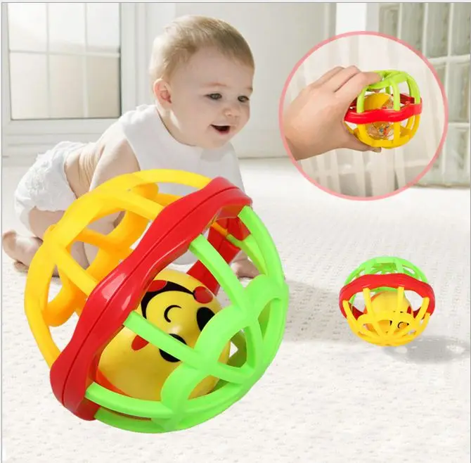 

1PC Lovely Plastic Baby Toys Hand Shake Bell Ring Rattles toys Baby Educational Toys Jingle Rattle Toddler