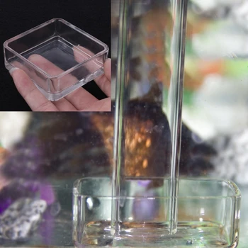 

2018 NEW Acrylic Aquarium Shrimp Feeding Food Dish Tray Bowl Container Feeder Fish Feeders Fish Shrimp Feeding Food Dish