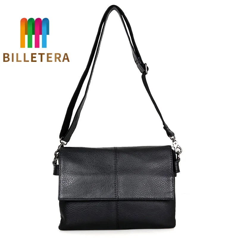 

BILLETERA Genuine Leather Women Shoulder Bag Vintage Causal Women Leather Handbags Women Messenger Bags Clutch Small Bags