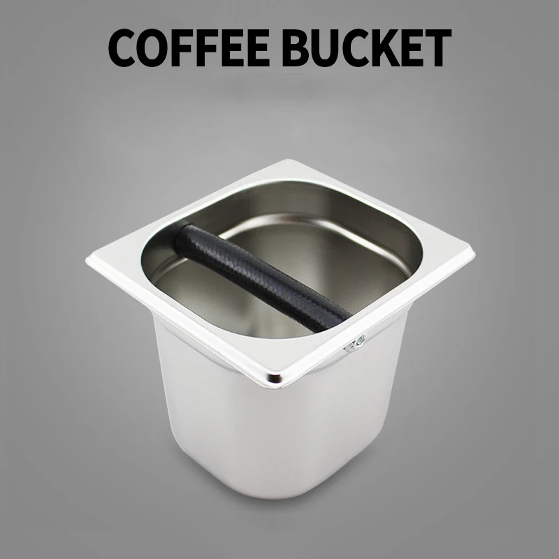 Stainless Steel Coffee Tamper Knock Box Barista Slag Manual Grinder Espresso Accessories For | Дом и сад