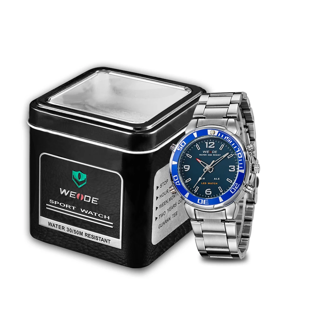 Часы спортивные кварцевые мужские. Наручные часы Weide WH-843.