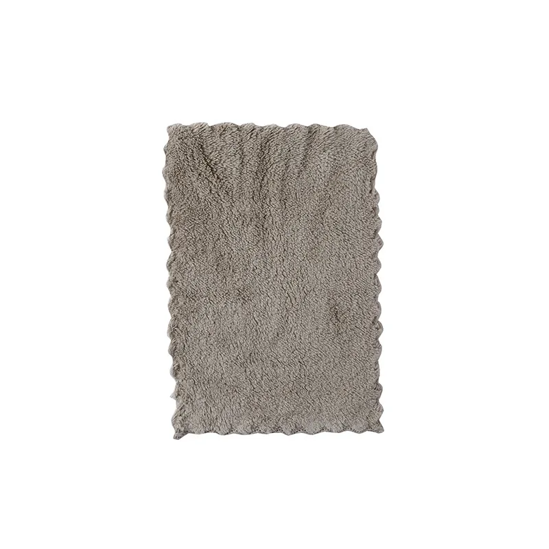 LINSBAYWU 1/3/5/10PCS Super Absorbent Cleaning Cloth family Kitchen Soft Coral Fleece Cleaning Towel Wipe Dish - Color: A