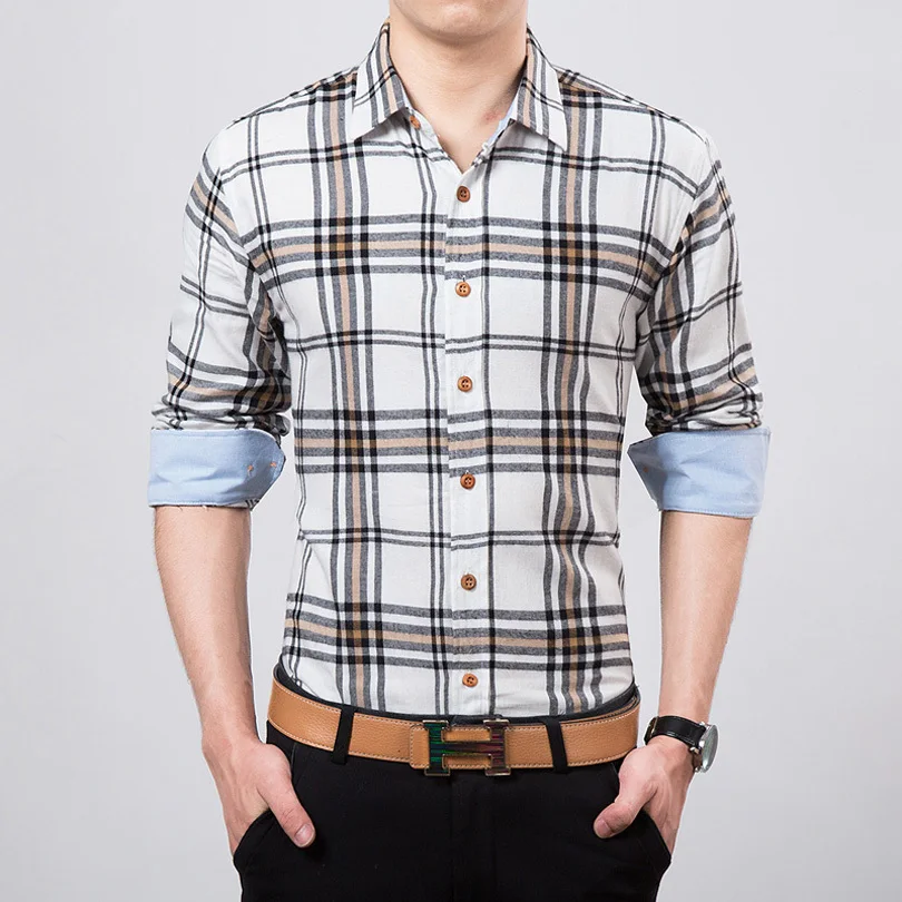 Plaid shirt men fashion Wrangler’s plaid short sleeve shirt for men is, surprisingly for a western wear company, a men’s summer shirt that’s more surfer than cowboy. (If you’re looking for a Wrangler in a decidedly western style, check this one out.) This percent cotton shirt is a button down and features a patch pocket on the left front.