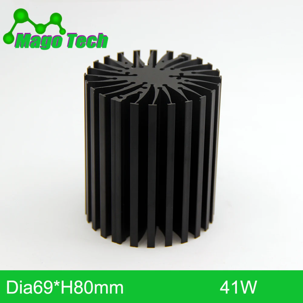 

ø69*80mm Modular LED Star Cooler for low and high bay down light LED Grow Light Heatsink 20 mounting holes for all COB Brands