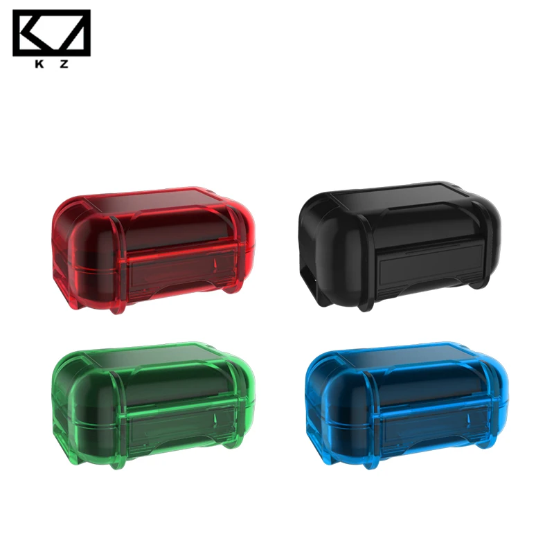 KZ ABS Смола водонепроницаемый ящик сопротивление падению защитный чехол красочный портативный держатель коробка для хранения сумка Аксессуары для наушников