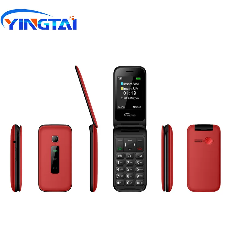 Оригинальный YINGTAI T31 MTK 6572 двухъядерный 2 4 дюймовый Android Флип Мобильный телефон 3G с