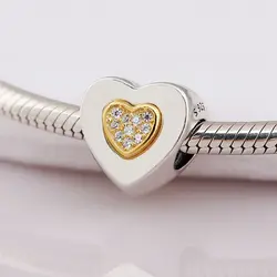 2019 Лидер продаж подходит браслет подвес Пандора DIY Для женщин Jewelry вечерние подарок 925 пробы серебро браслет из сердечек бусины в форме