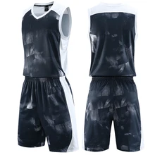 Личность на заказ для мужчин баскетбольные трикотажные изделия Форма наборы для взрослых Спортивная Одежда дышащая майки спортивные рубашки мальчиков шорт